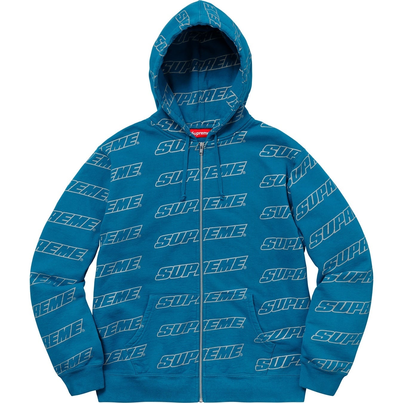 Repeat Zip Up Hooded Sweatshirt view 3